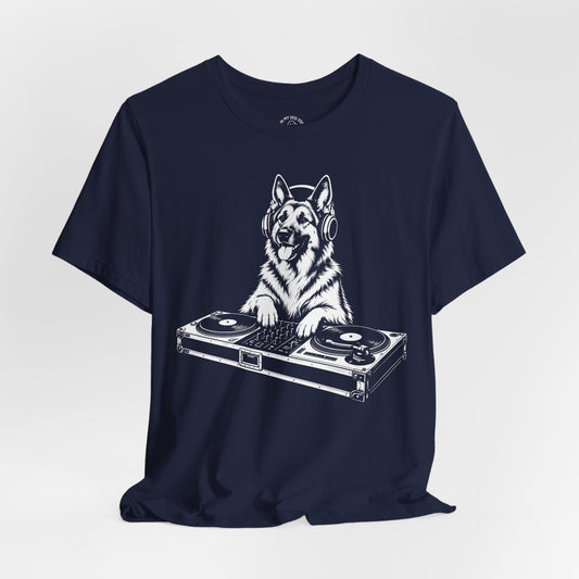 German Shepherd DJ T-Shirt