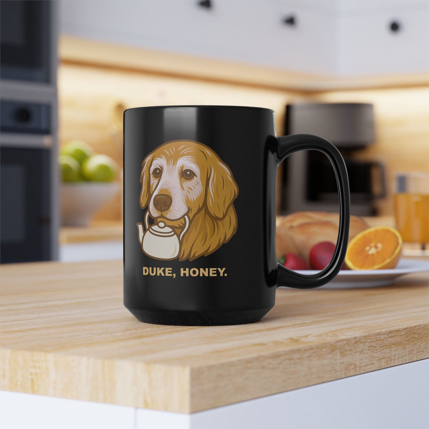 Duke, Honey Coffee Mug (Black)