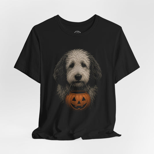 Sheepadoodle Halloween T-Shirt – Boop or Treat