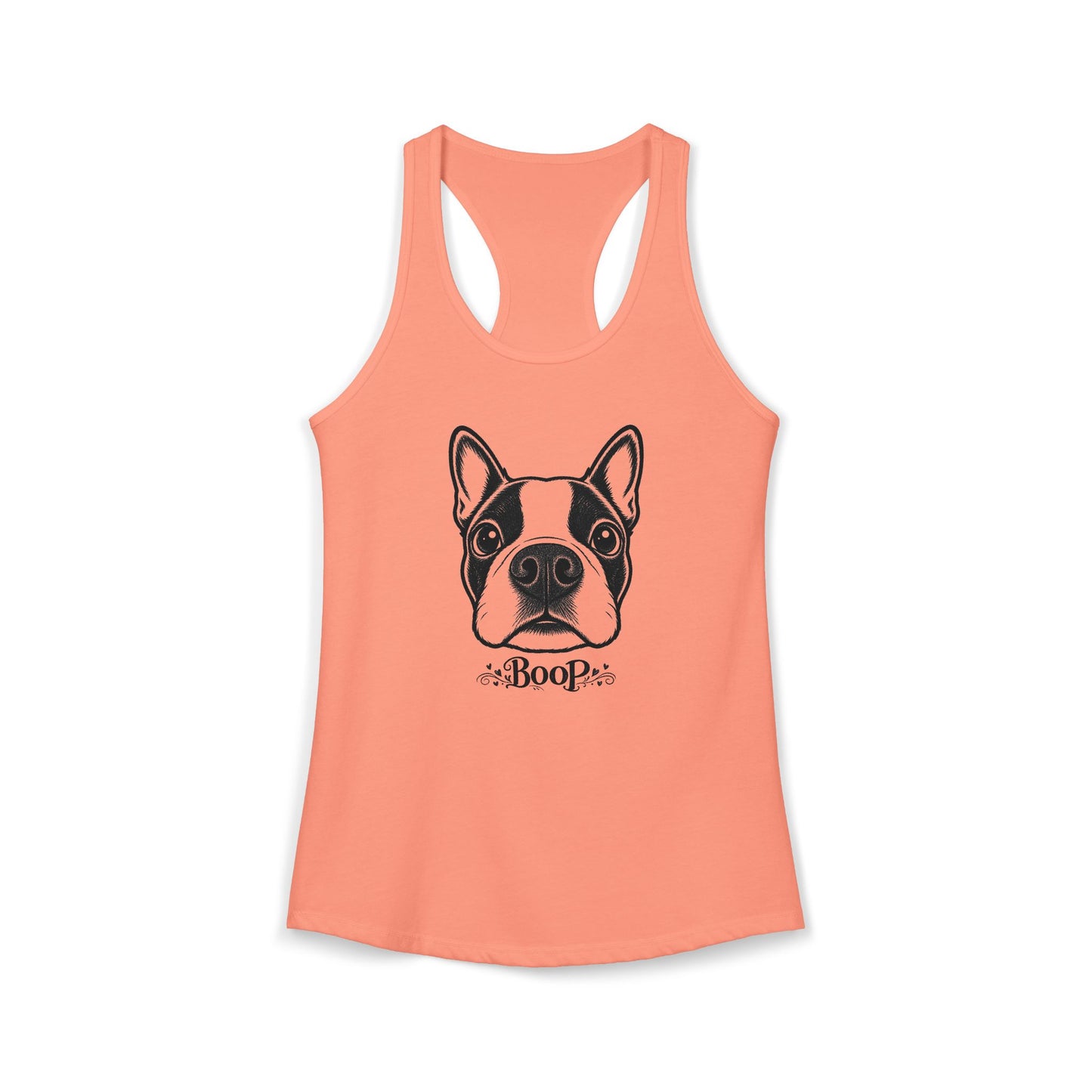 BOOP Boston Terrier - Women's Racerback Tanktop