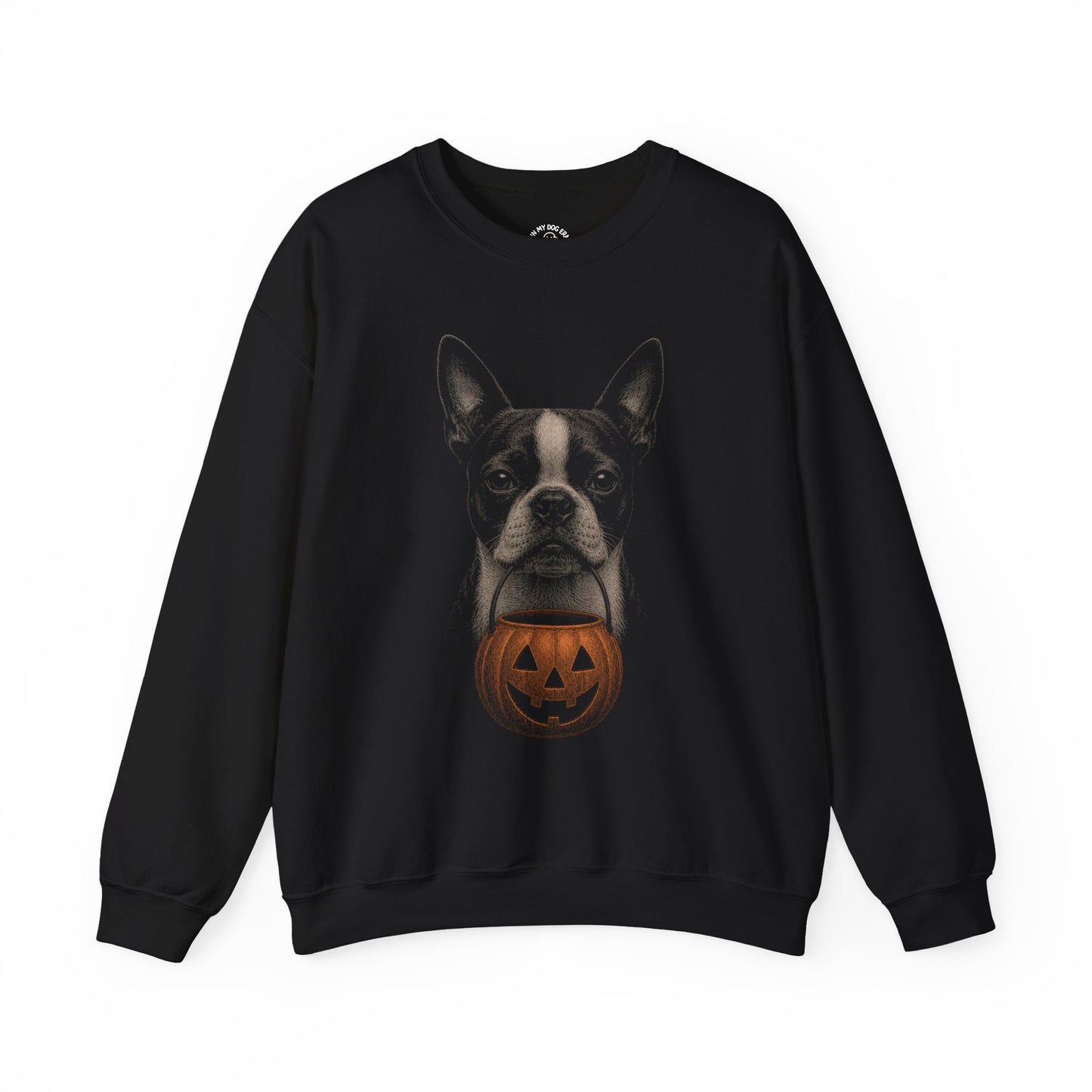 Boston Terrier Halloween Sweatshirt – Boop or Treat