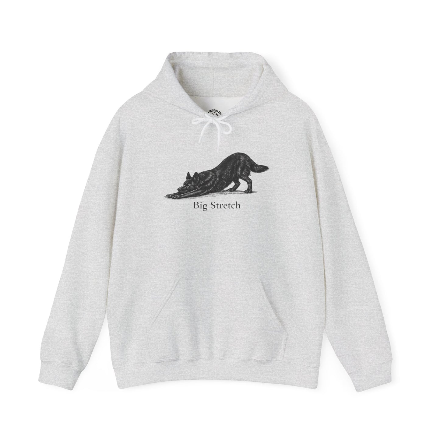 Big Stretch Black German Shepherd - Hoodie