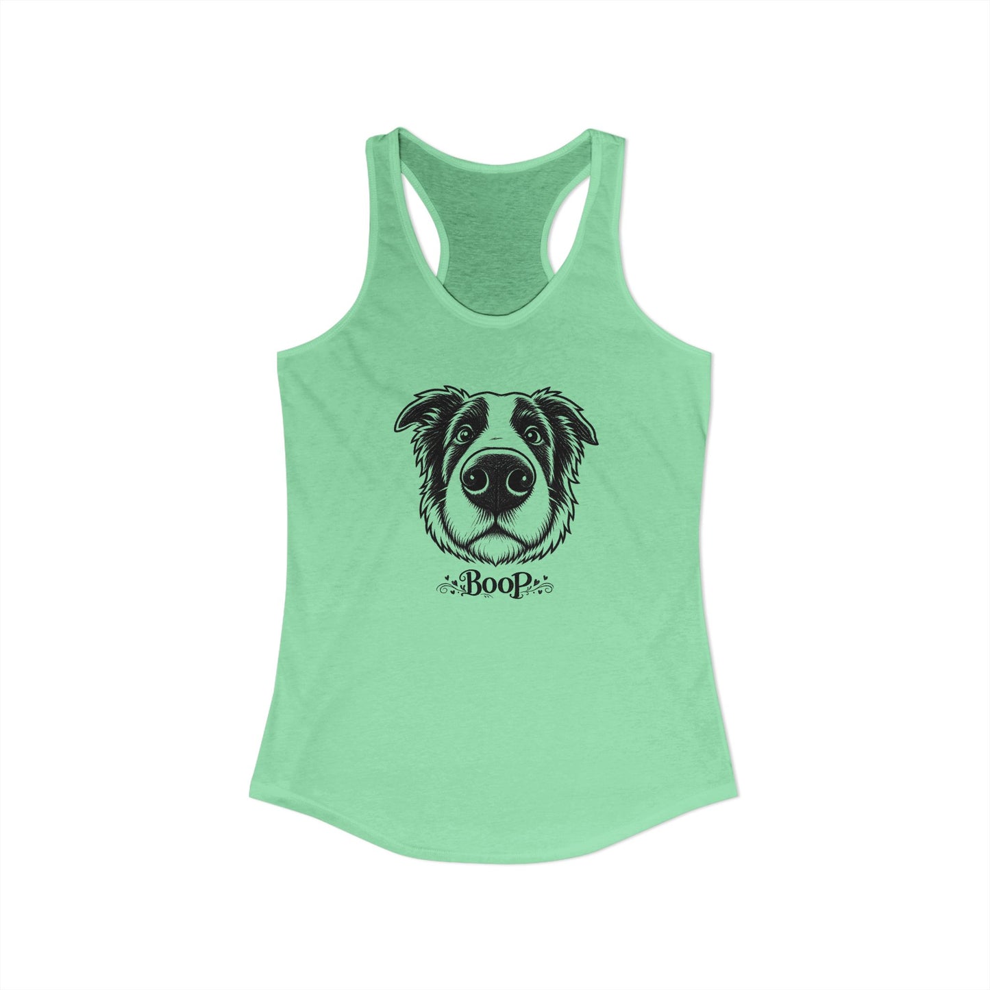 BOOP Border Collie - Women's Racerback Tanktop