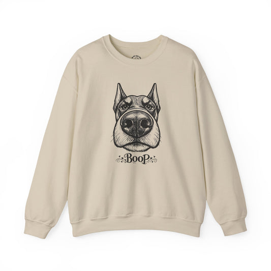 BOOP Doberman - Unisex Sweatshirt (Cropped Ears)