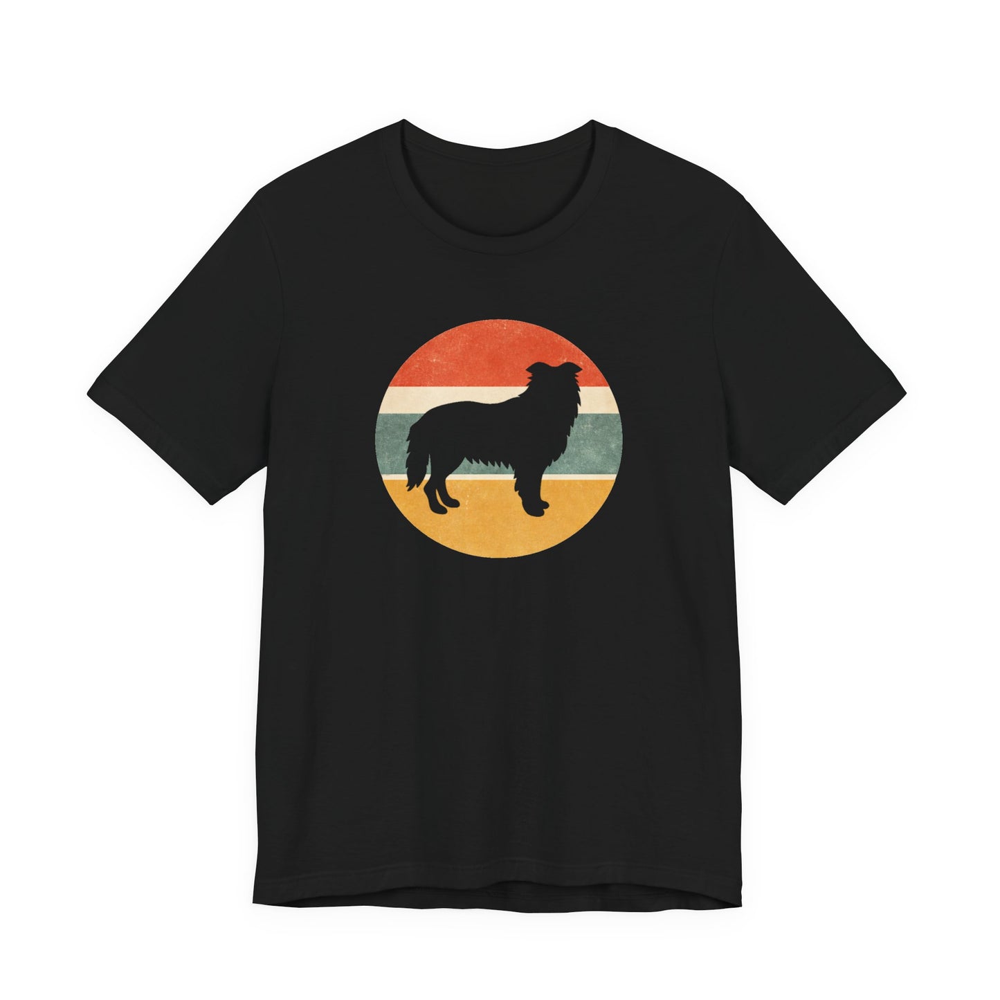 Border Collie Vintage Retro T-Shirt