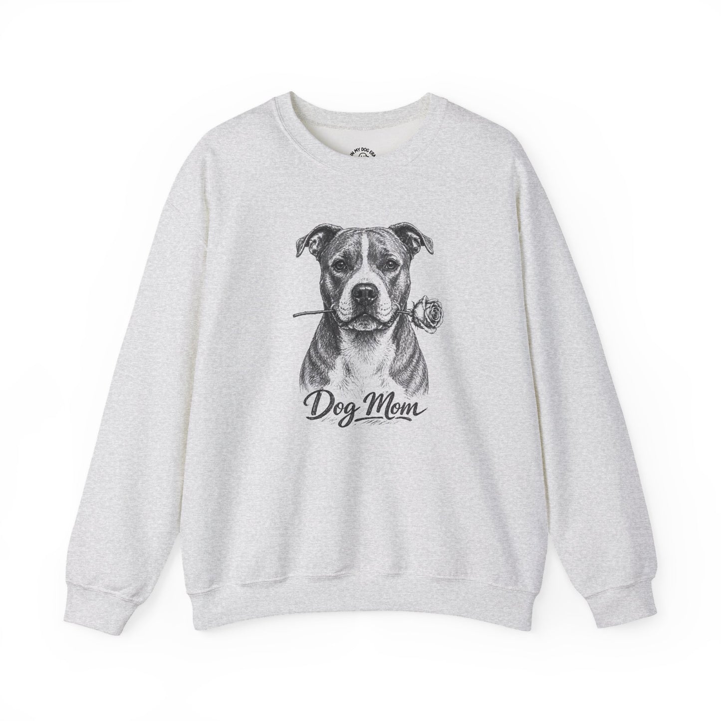 American Staffordshire Terrier Dog Mom Sweatshirt (Rose Collection)