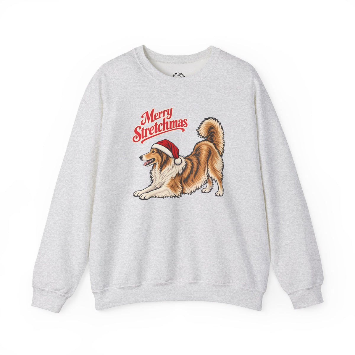 Rough Collie Christmas Sweatshirt | Merry Stretchmas