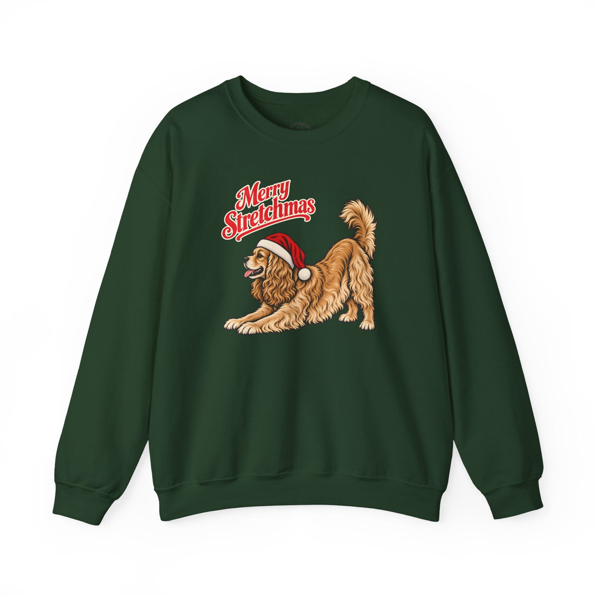 American Cocker Spaniel Christmas Sweatshirt | Merry Stretchmas