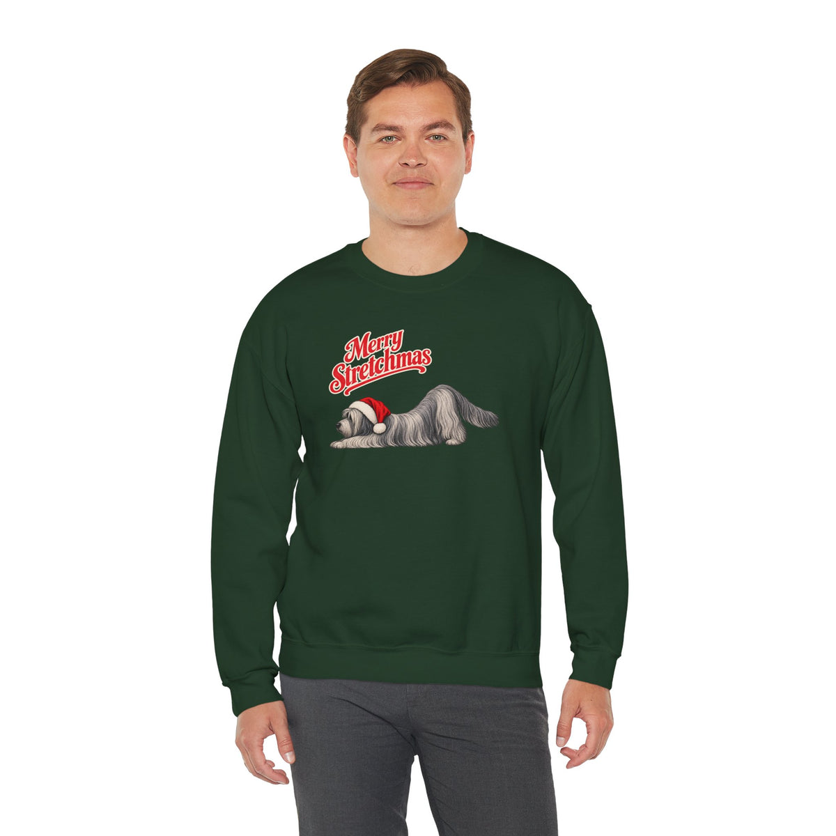 Skye Terrier Christmas Sweatshirt | Merry Stretchmas