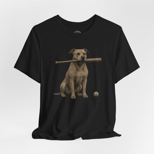 Bat Dog Pit Bull (Tan) T-Shirt