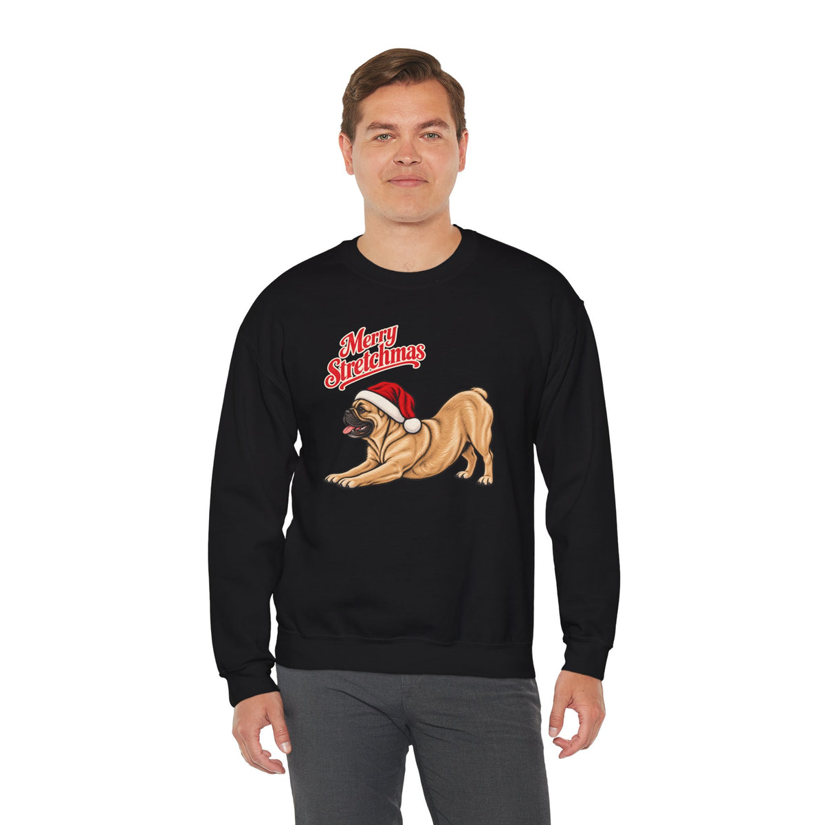 French Bulldog Christmas Sweatshirt | Merry Stretchmas