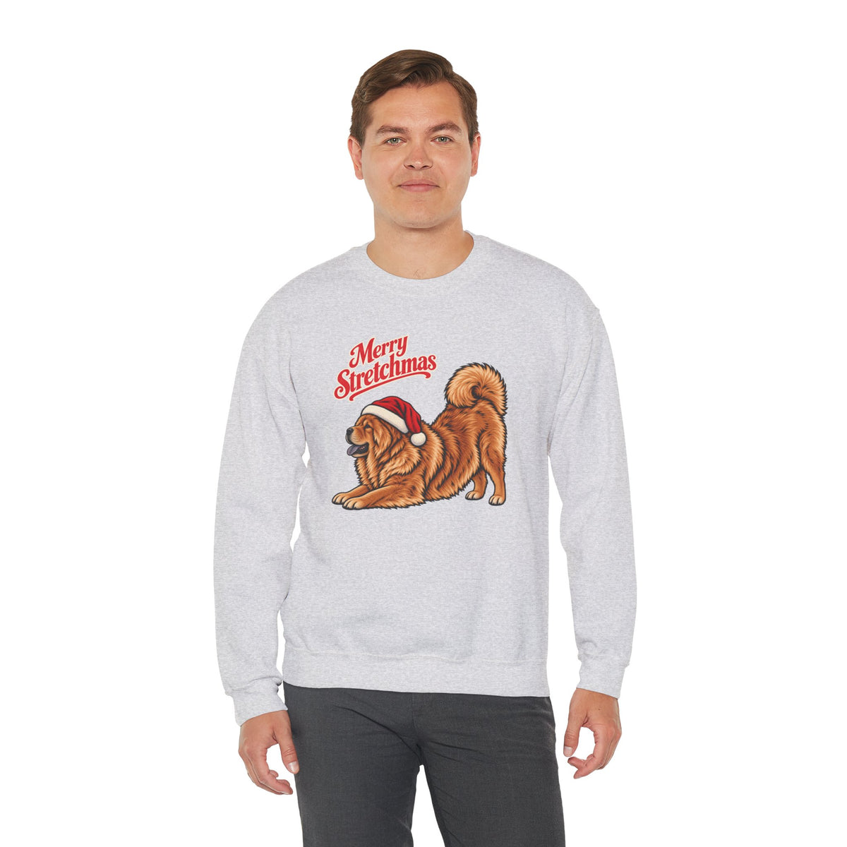 Chow Chow Christmas Sweatshirt | Merry Stretchmas