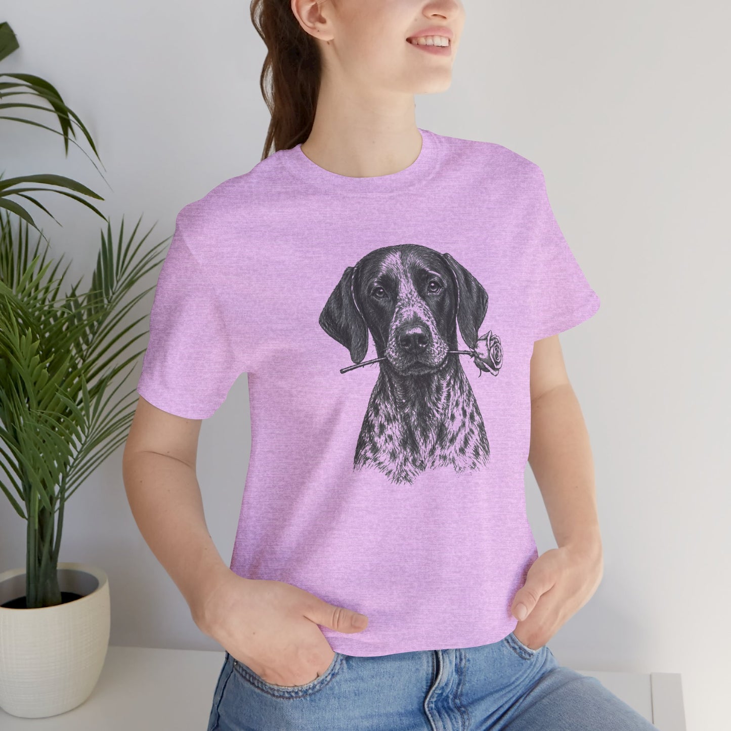 German Shorthaired Pointer GSP Rose Collection T-Shirt