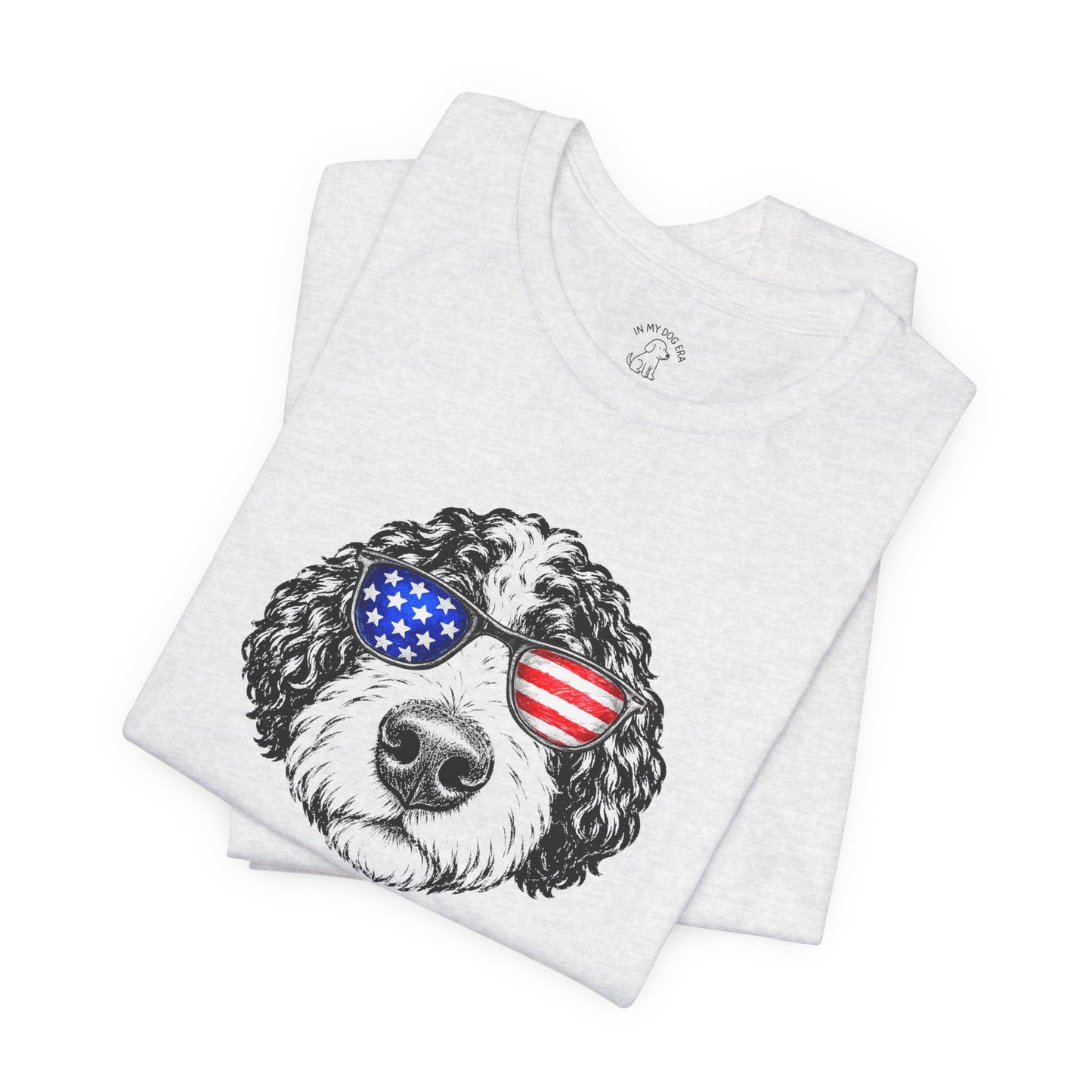 Red, White & BOOP Aussiedoodle T-Shirt