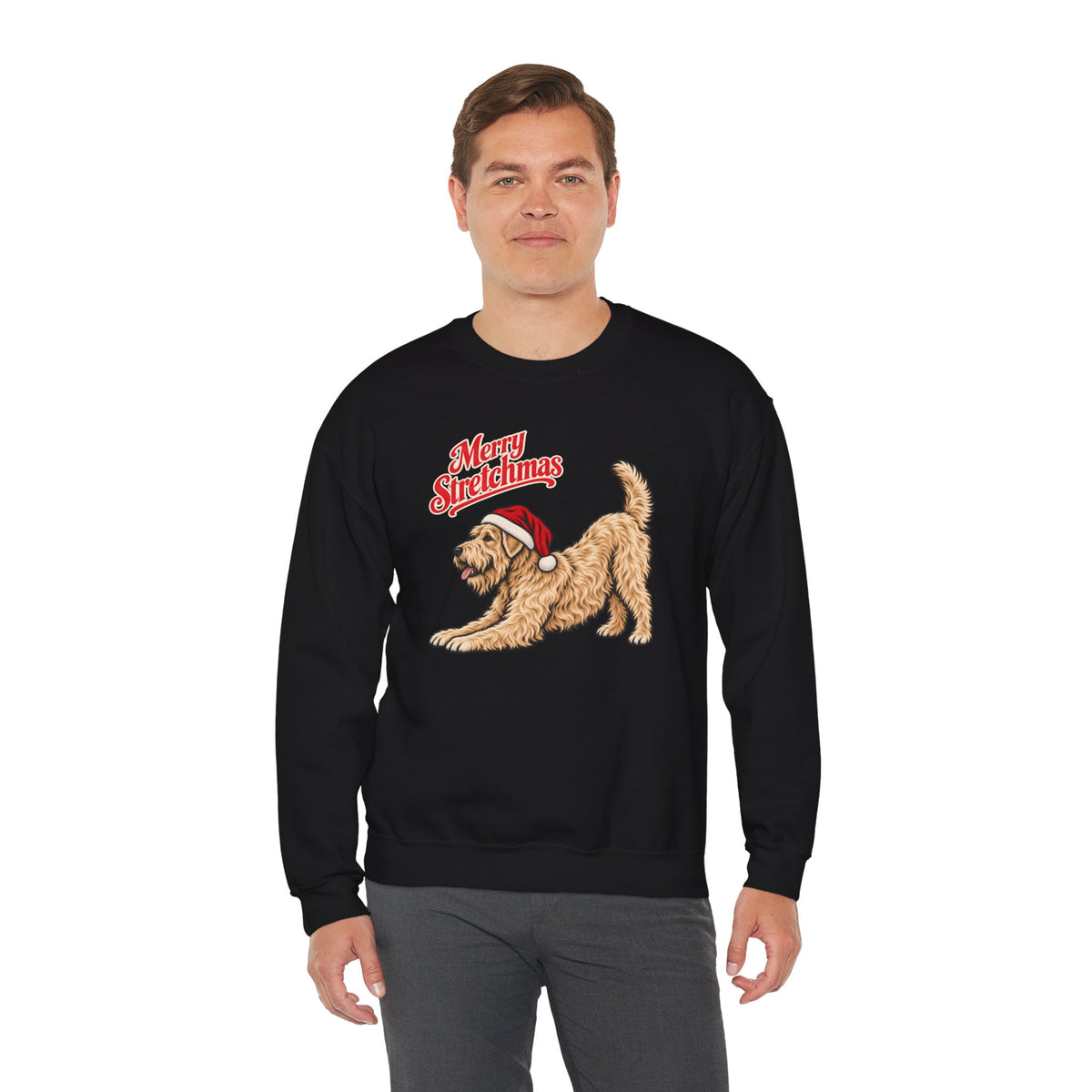 Wheaten Terrier Christmas Sweatshirt | Merry Stretchmas