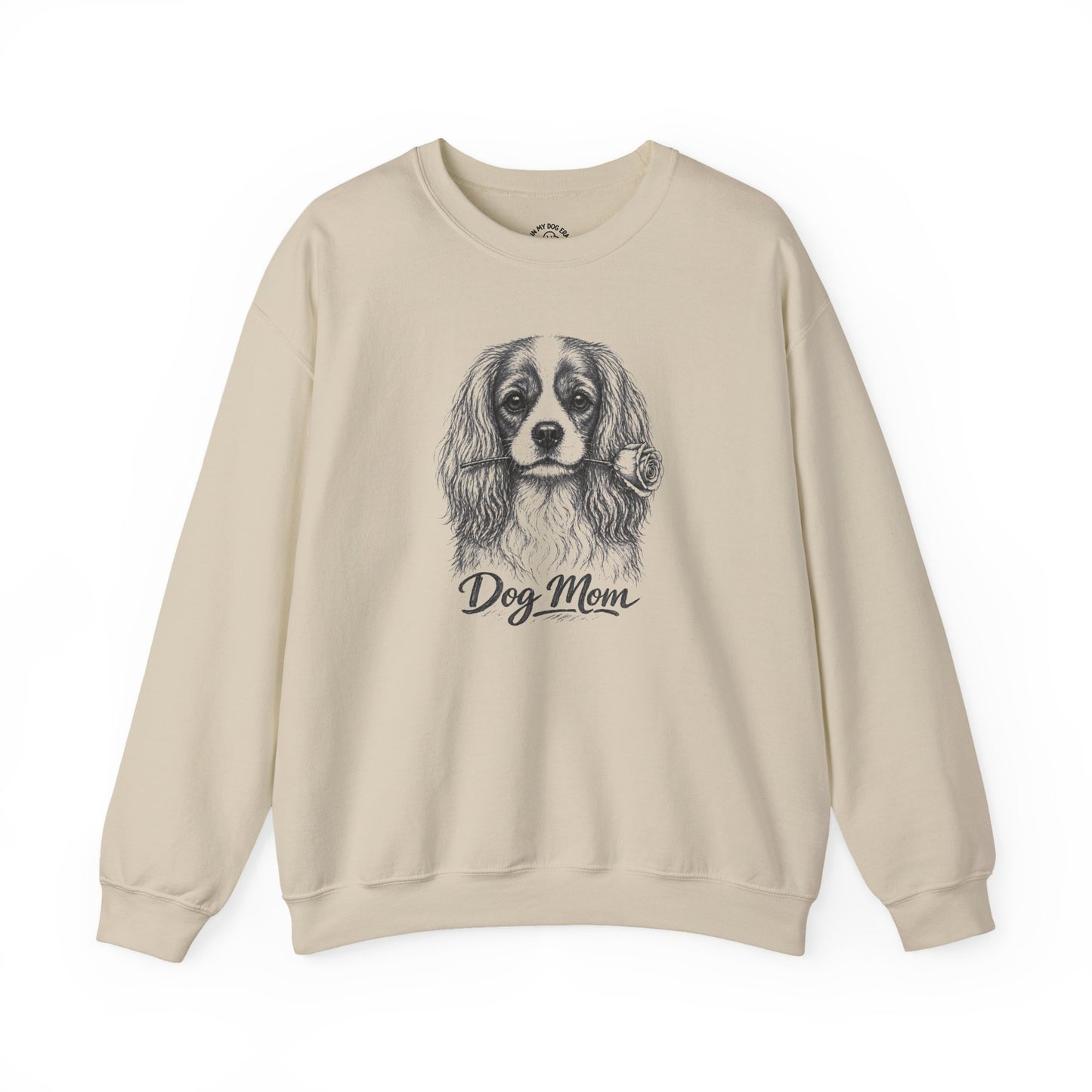 Cavalier King Charles Spaniel Dog Mom Sweatshirt (Rose Collection)