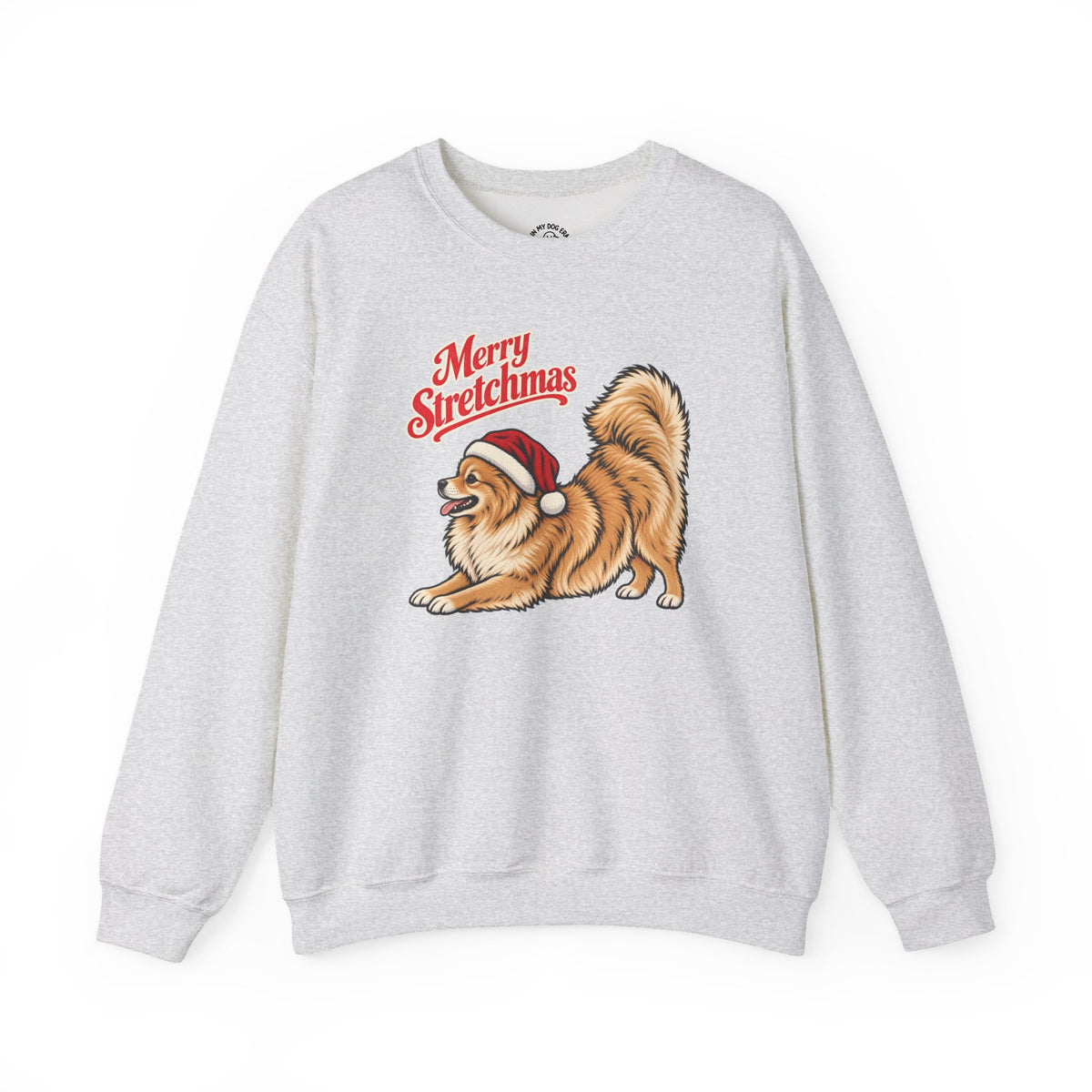 Pomeranian Christmas Sweatshirt | Merry Stretchmas