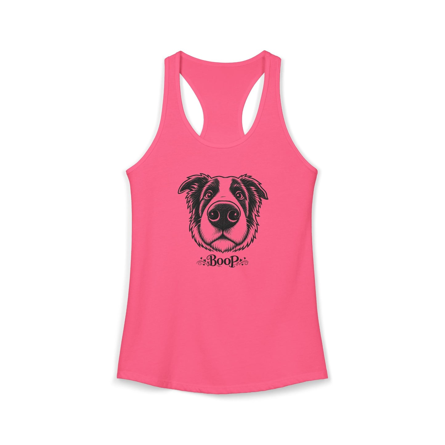 BOOP Border Collie - Women's Racerback Tanktop