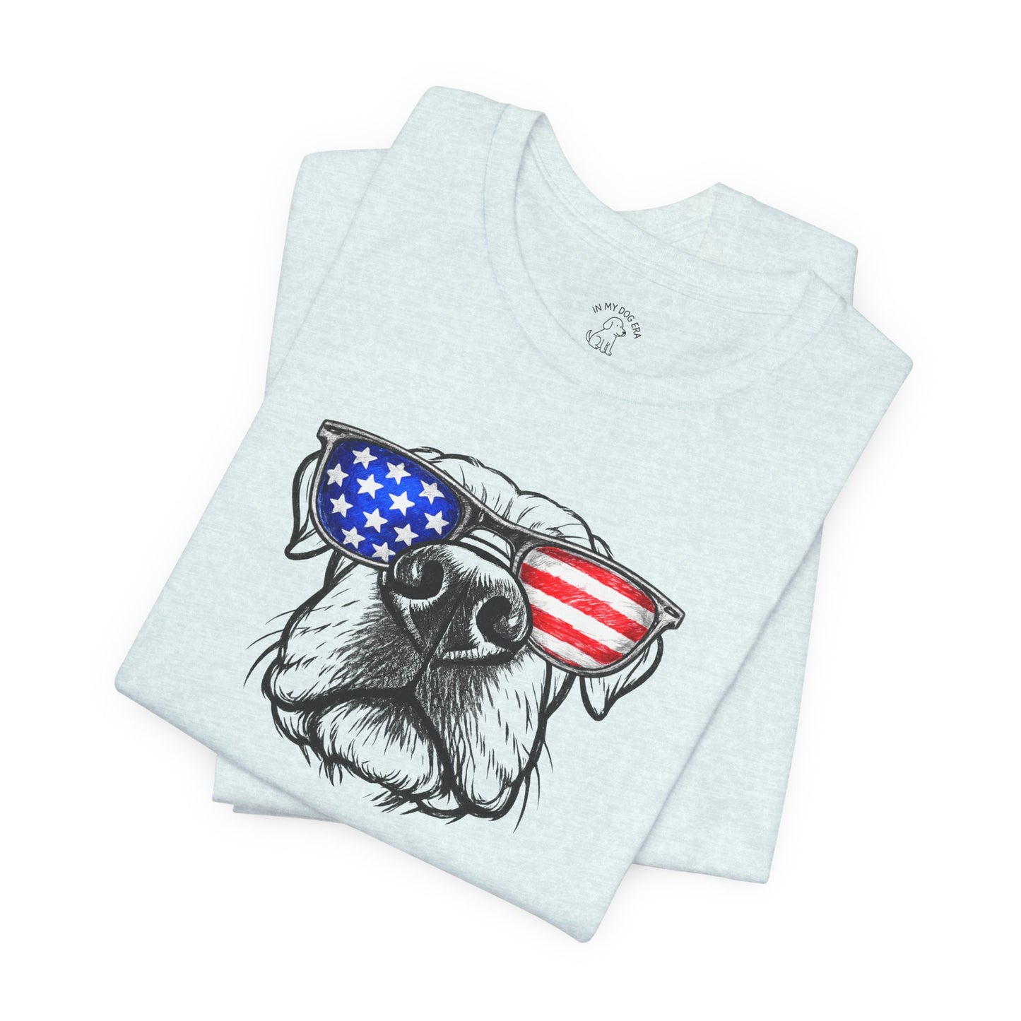Red, White & BOOP Cane Corso T-Shirt (Natural Ears)