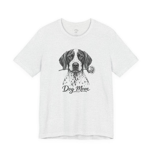 English Pointer Dog Mom T-Shirt (Rose Collection)