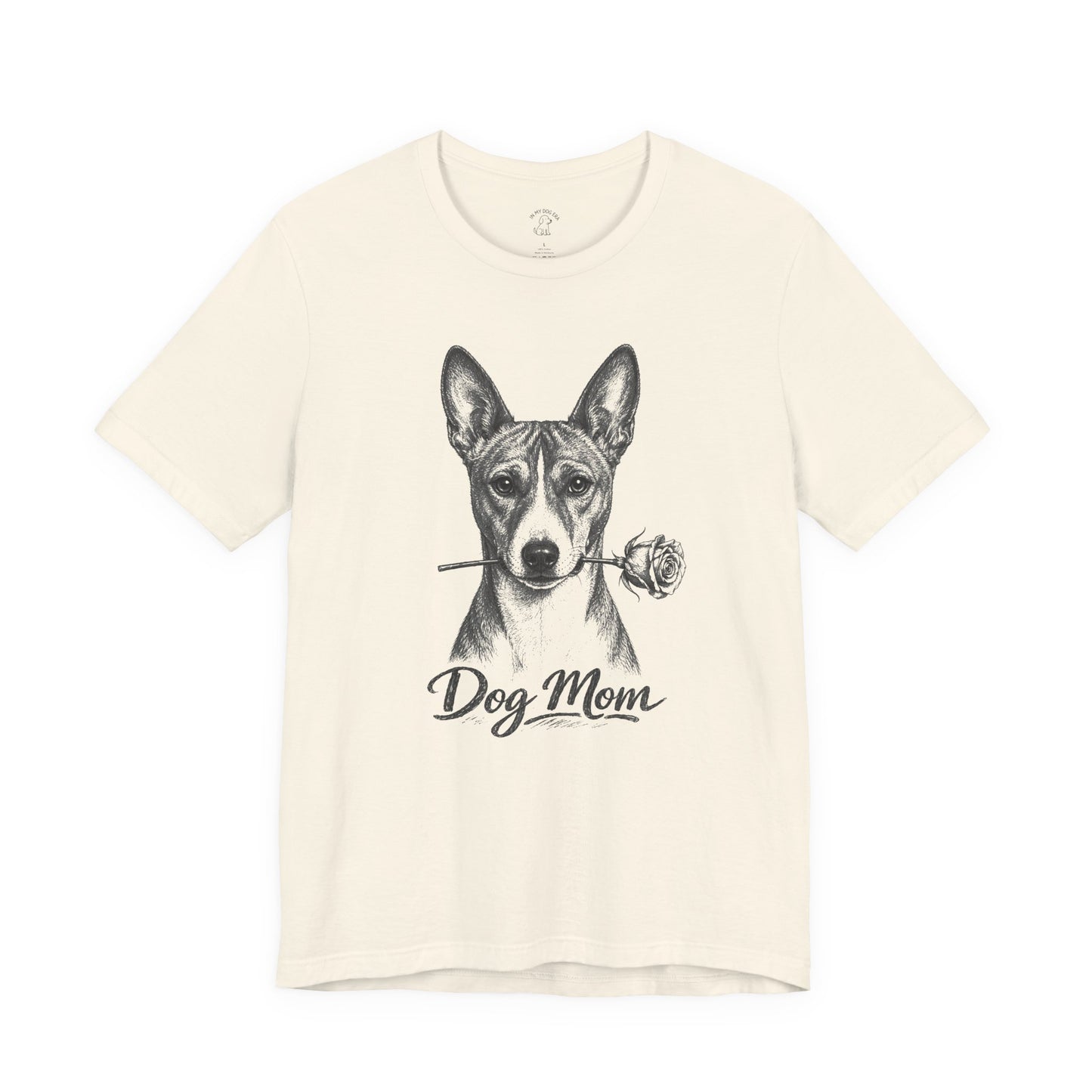 Basenji Dog Mom T-Shirt (Rose Collection)