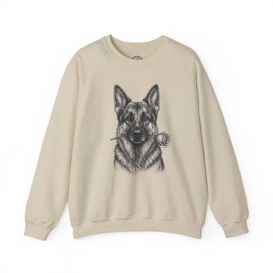 German Shepherd Rose Collection Sweatshirt