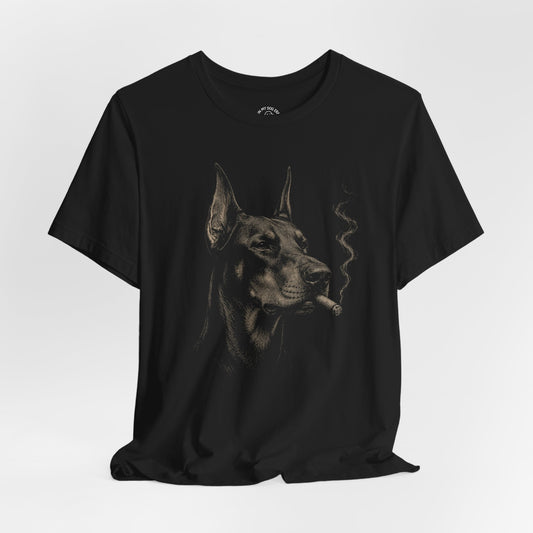 The Gentleman Doberman T-Shirt (Cropped Ears)