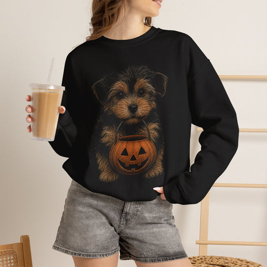 Yorkipoo Halloween Sweatshirt – Boop or Treat