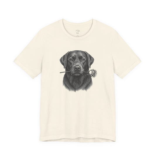 Chocolate Labrador Retriever Rose Collection T-Shirt