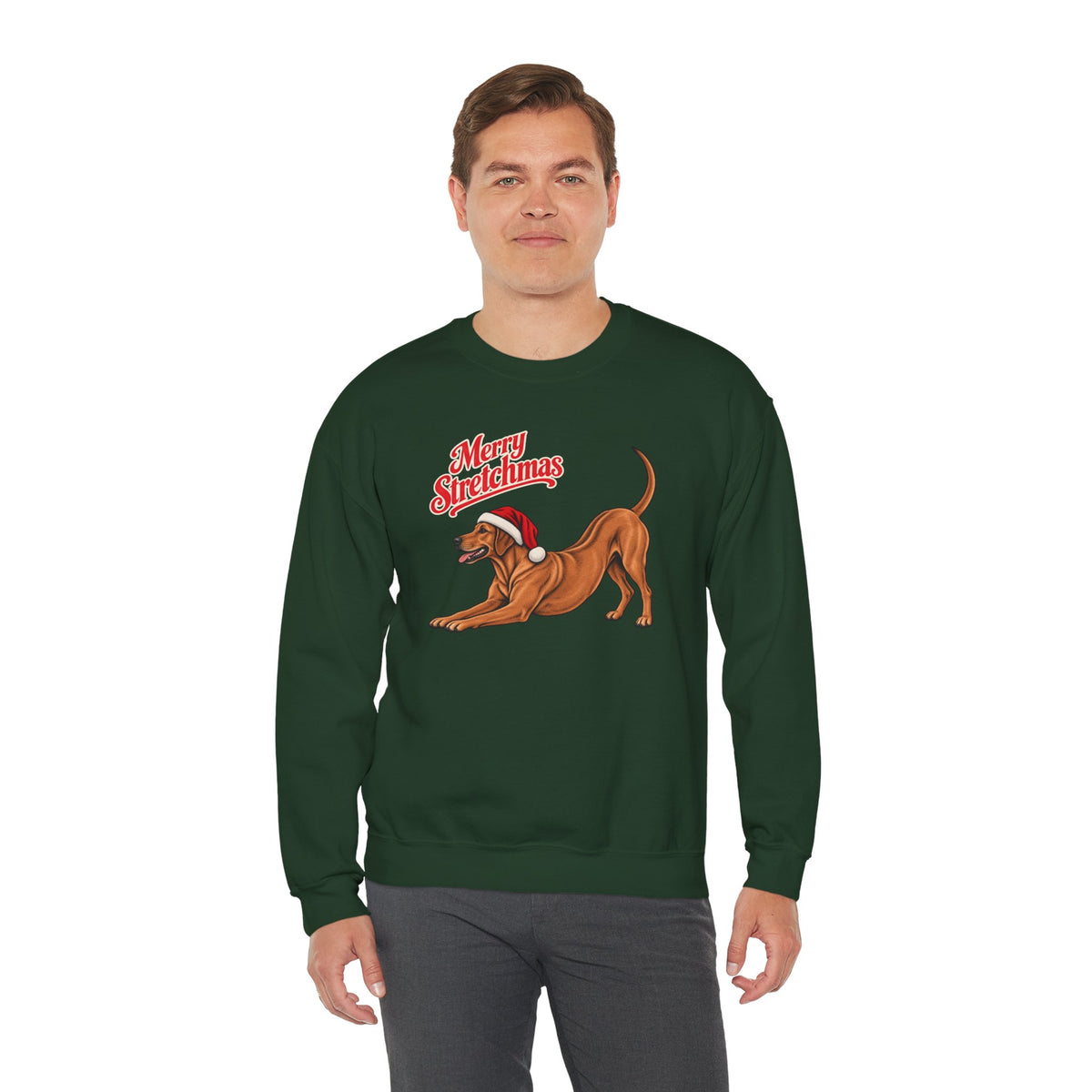Rhodesian Ridgeback Christmas Sweatshirt | Merry Stretchmas