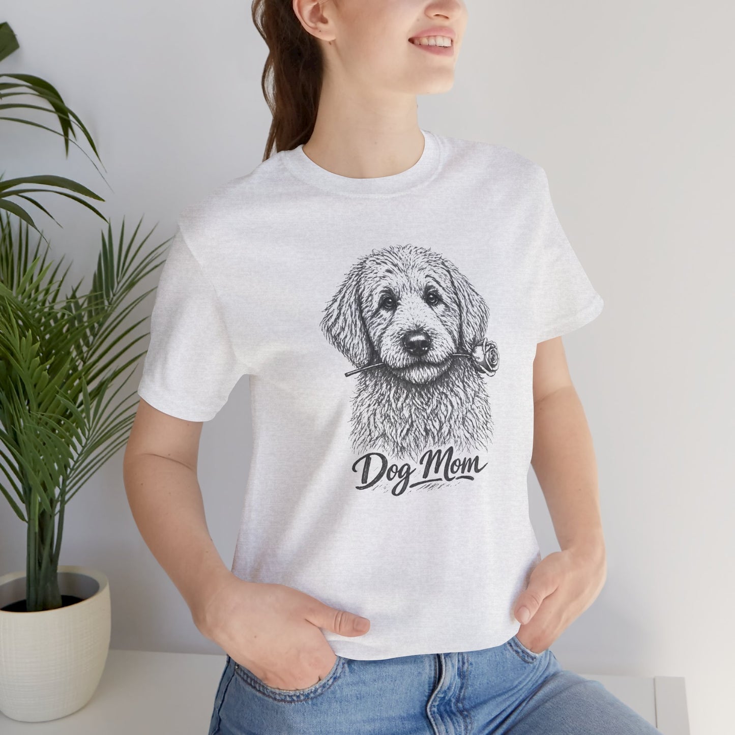 Labradoodle Dog Mom T-Shirt (Rose Collection)