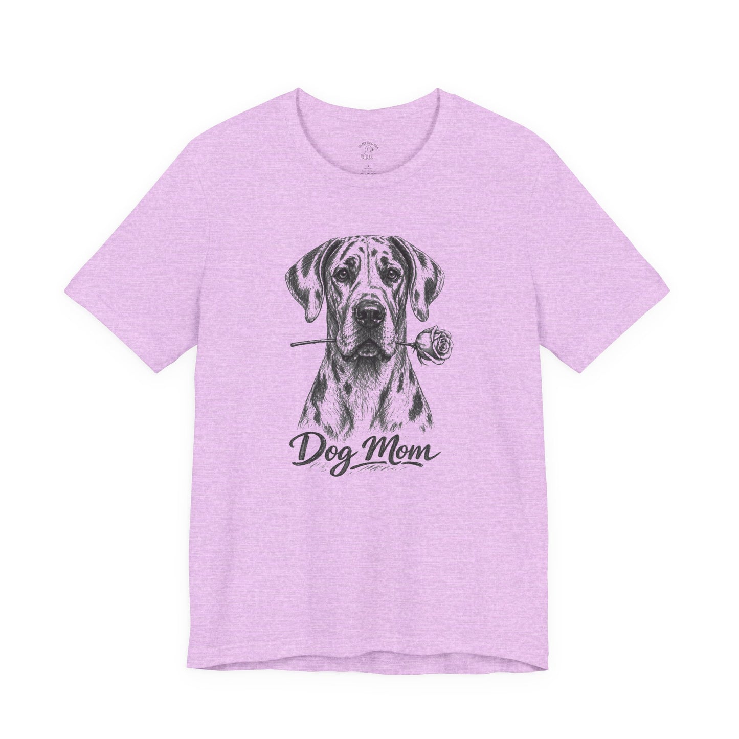 Great Dane Dog Mom T-Shirt (Rose Collection)