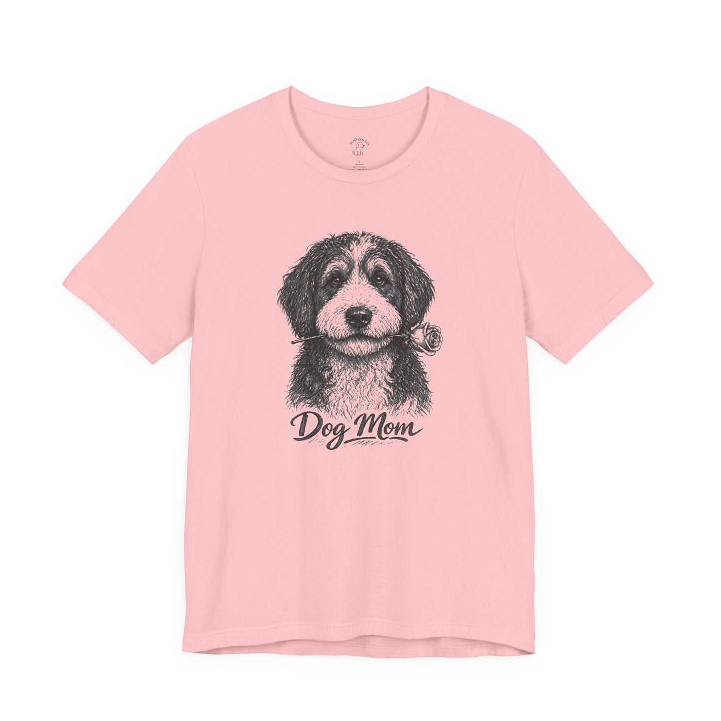 Bernedoodle Dog Mom T-Shirt (Rose Collection)