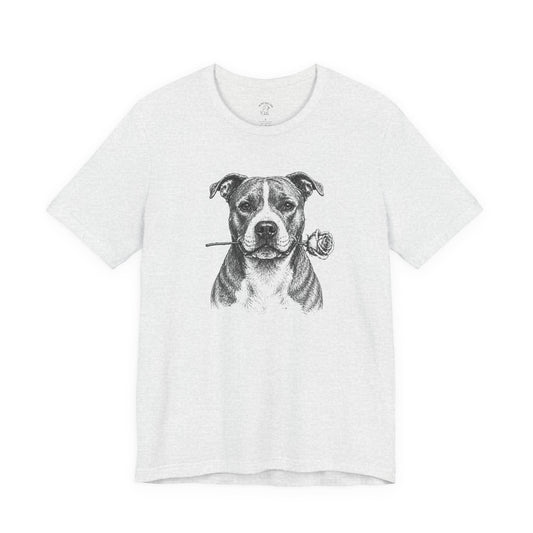 American Staffordshire Terrier Rose Collection T-Shirt