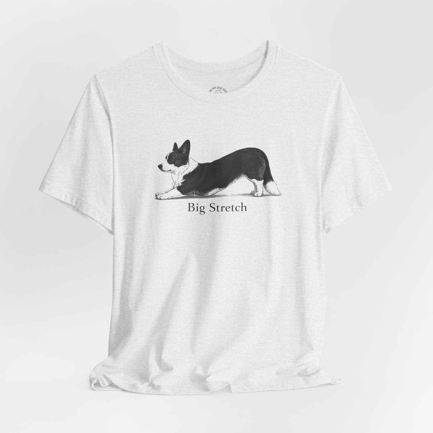 Big Stretch Corgi T-Shirt (Cardigan Welsh Corgi)
