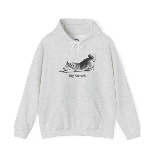 Big Stretch Corgi (Fluffy Tail) - Hoodie