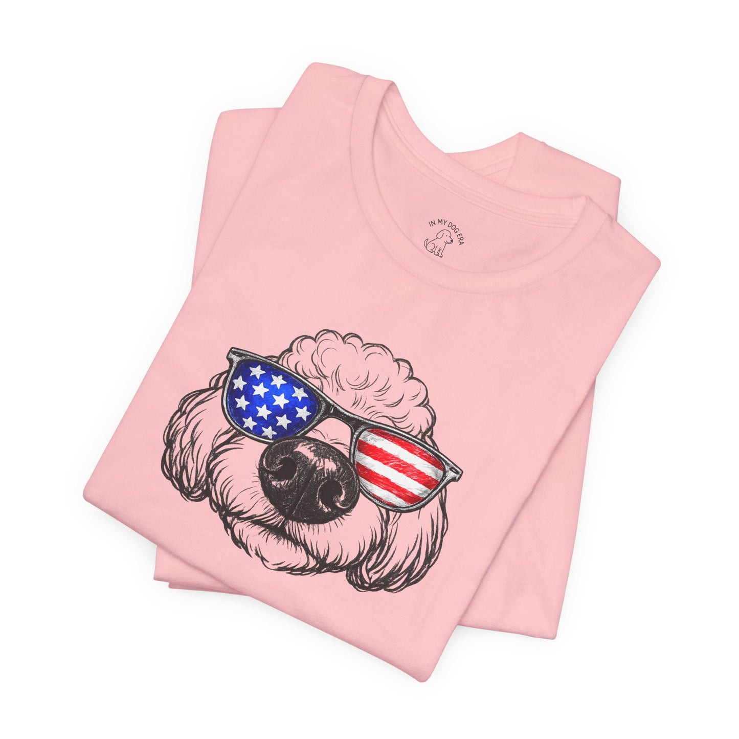 Red, White & BOOP Poodle T-Shirt