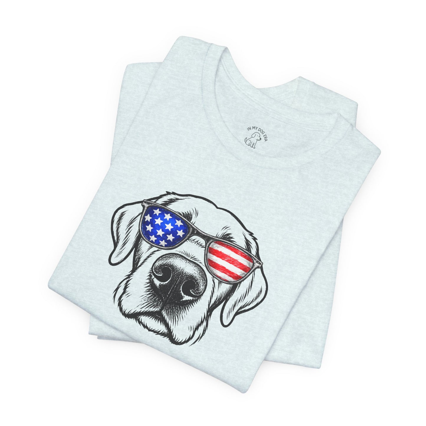 Red, White & BOOP Chocolate Labrador Retriever T-Shirt