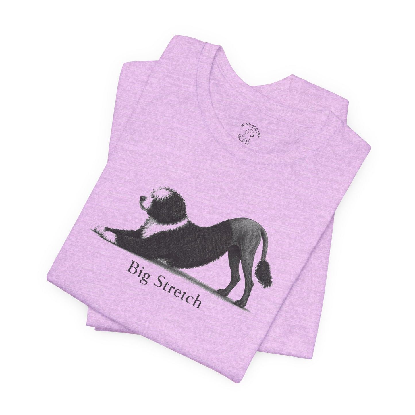 Big Stretch Portuguese Water Dog T-Shirt (Lion Cut)