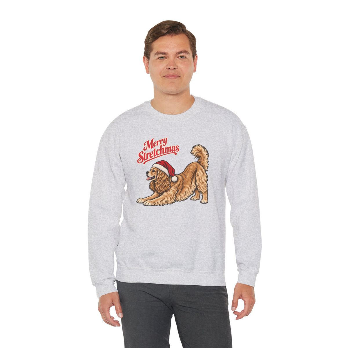 American Cocker Spaniel Christmas Sweatshirt | Merry Stretchmas