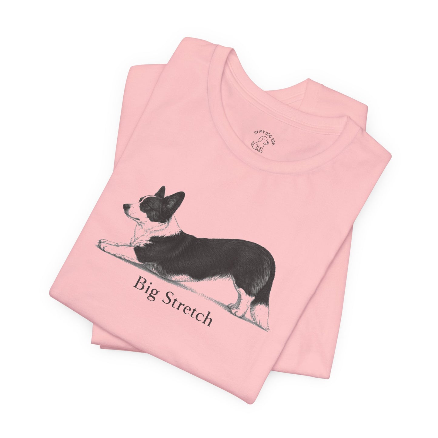 Big Stretch Corgi T-Shirt (Cardigan Welsh Corgi)