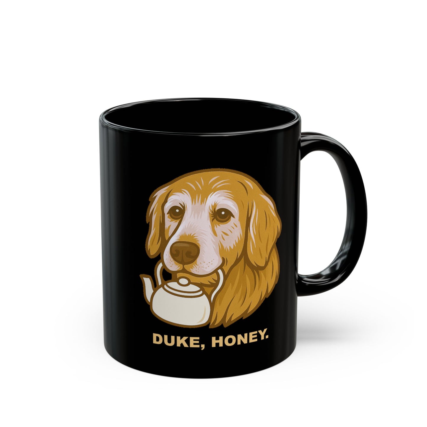 Duke, Honey Coffee Mug (Black)