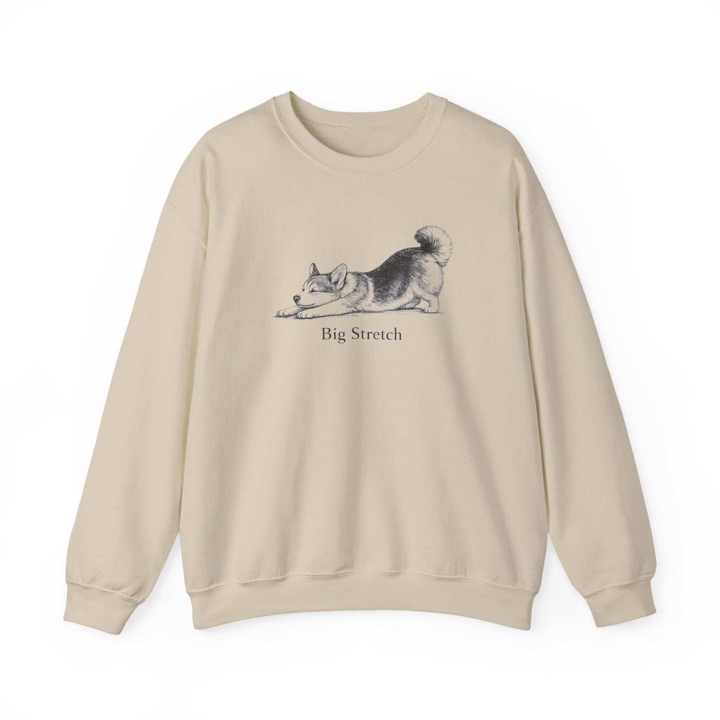 Big Stretch Corgi (Fluffy Tail) Sweatshirt
