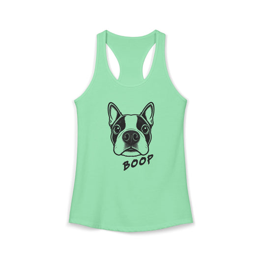 BOOP Classic - Boston Terrier - Women's Racerback Tanktop