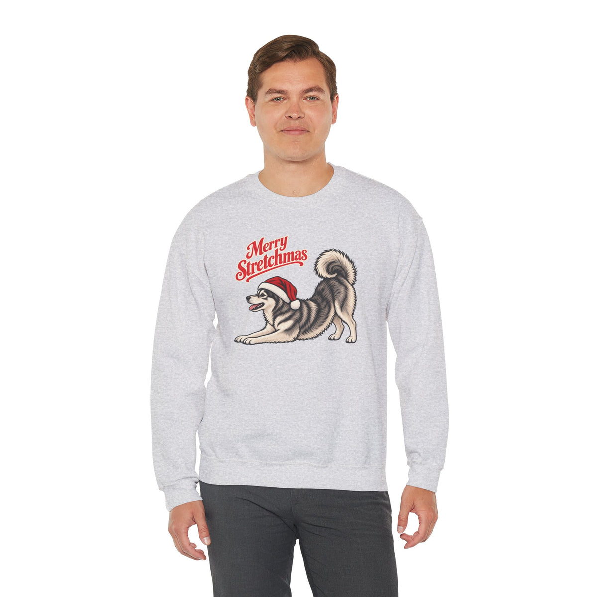 Alaskan Klee Kai Christmas Sweatshirt | Merry Stretchmas