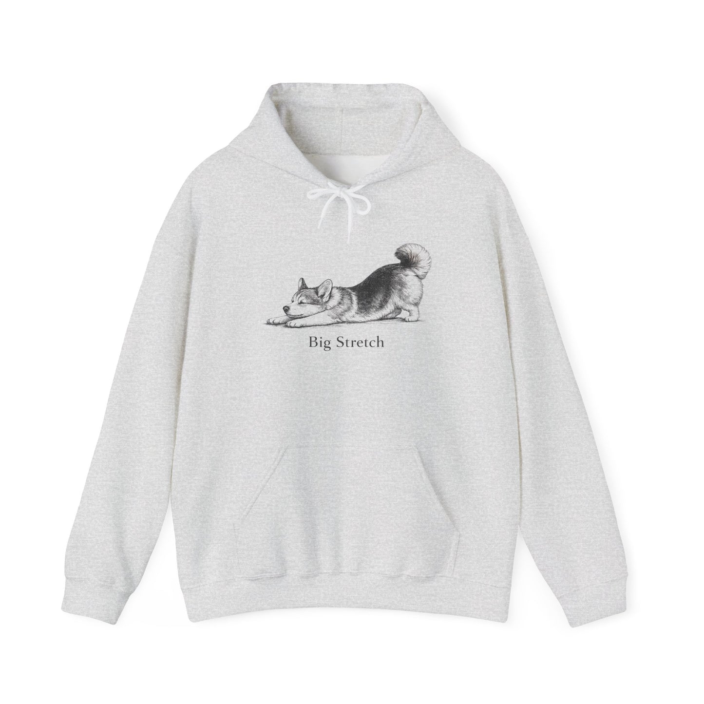 Big Stretch Corgi (Fluffy Tail) - Hoodie