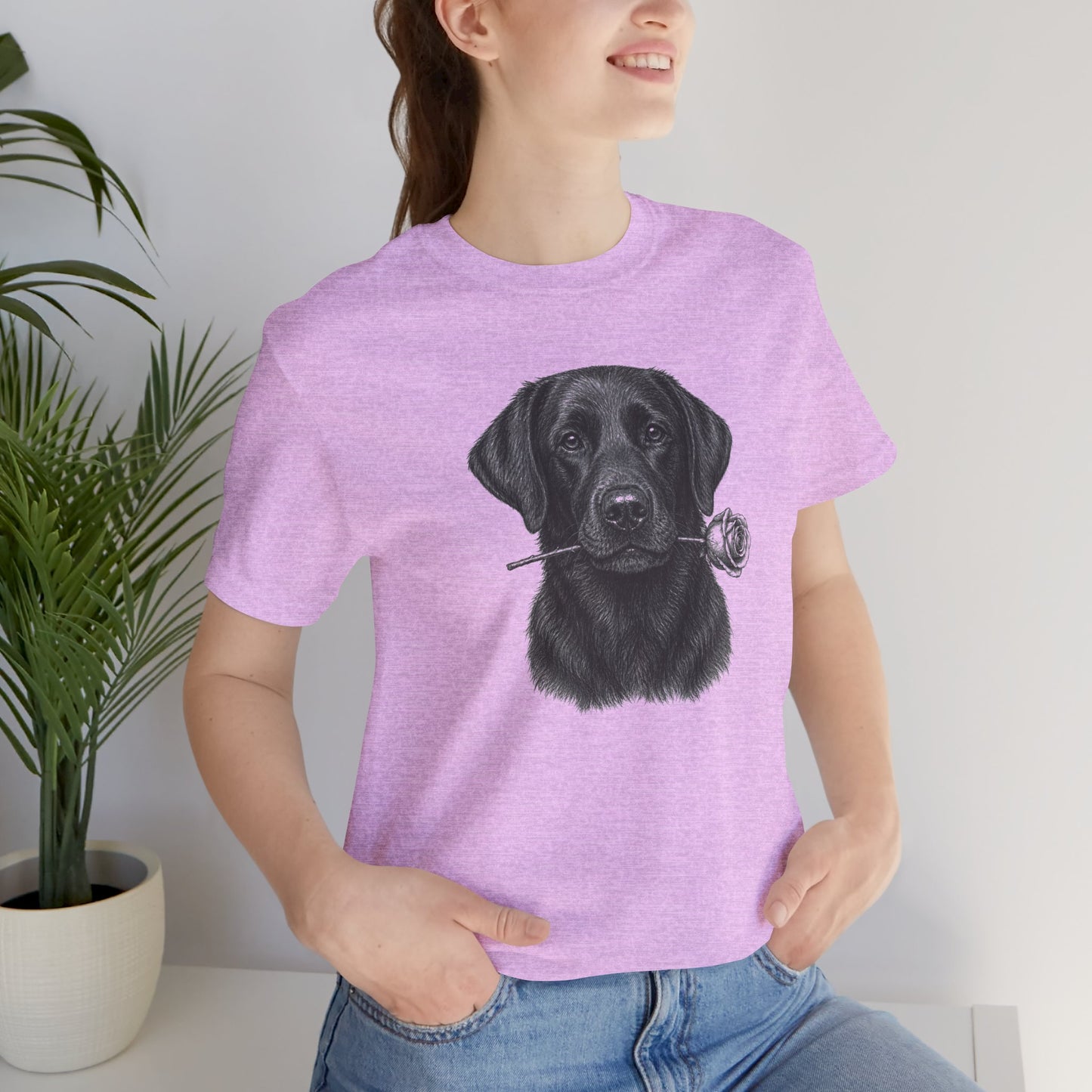 Black Labrador Retriever Rose Collection T-Shirt