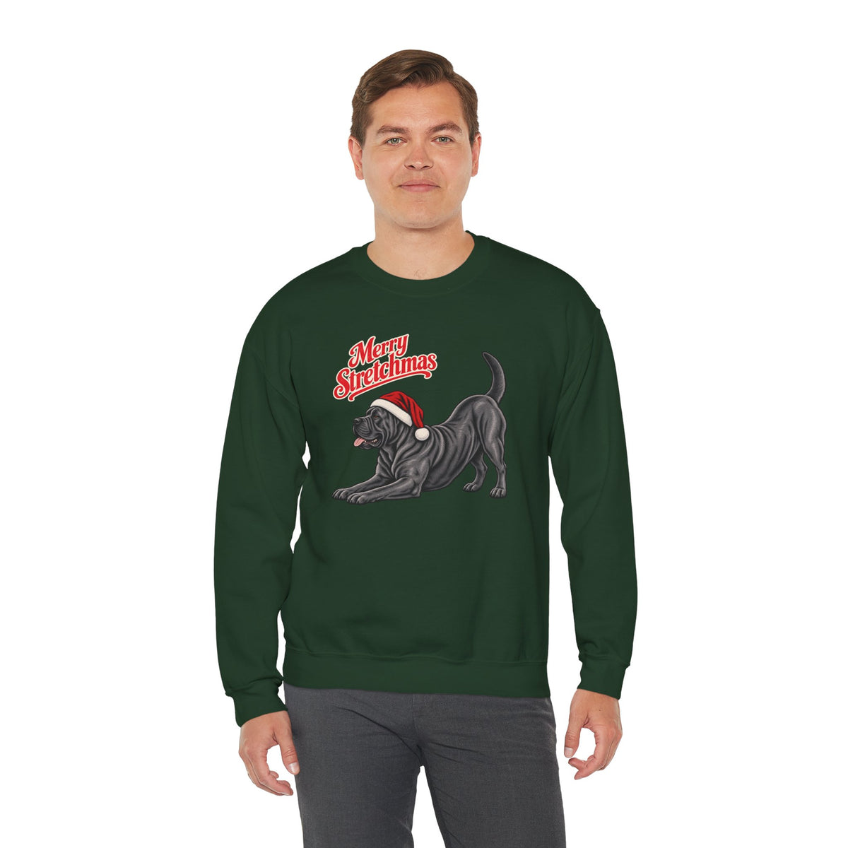 Cane Corso Christmas Sweatshirt | Merry Stretchmas