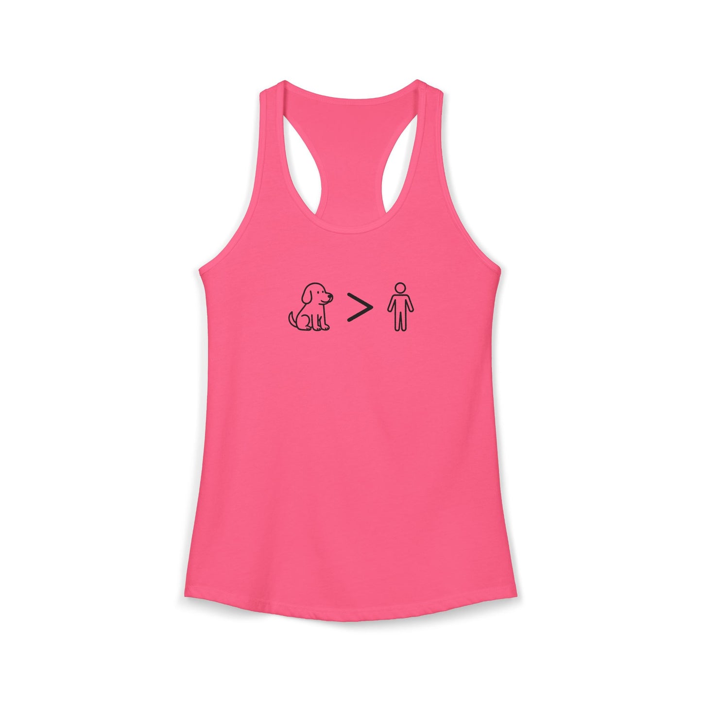 Dogs Greater Than Humans - Women's Racerback Tanktop