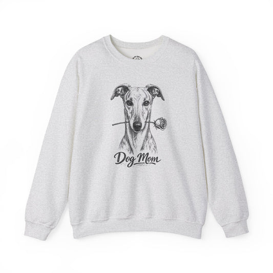 Greyhound Dog Mom Sweatshirt (Rose Collection)